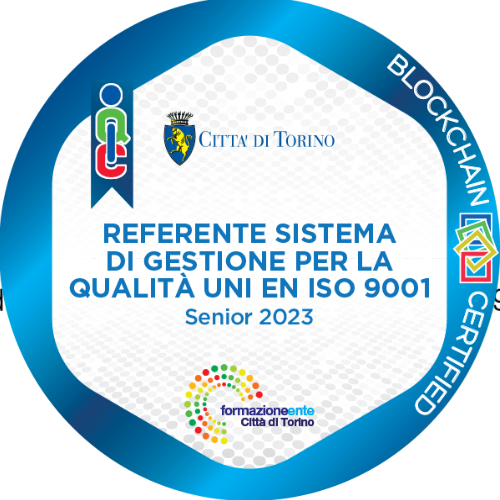 Referente Sistema di gestione per la qualità UNI EN ISO 9001 Senior 2023